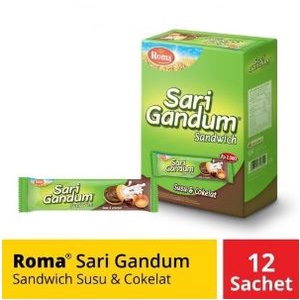 

Terlaris Roma Sari Gandum Coklat 12x38gr BOX