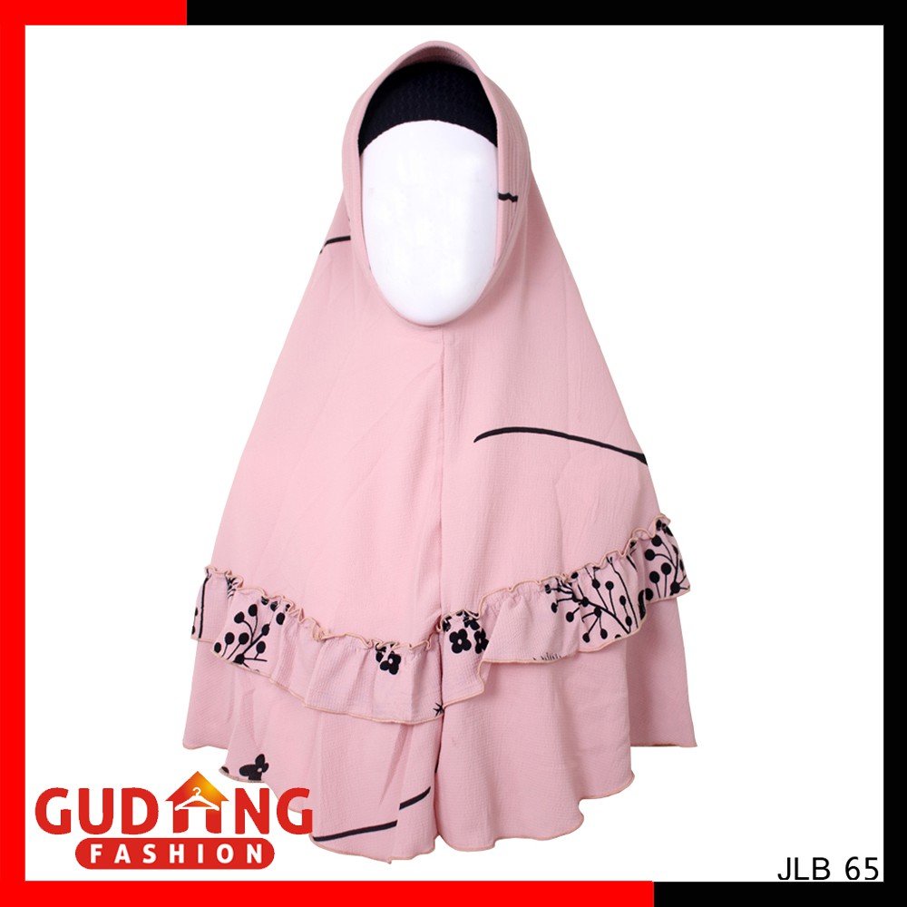 Jilbab Motif Bunga Terbaru - JLB 65