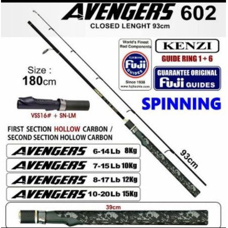 Rod KENZI AVENGERS 180cm