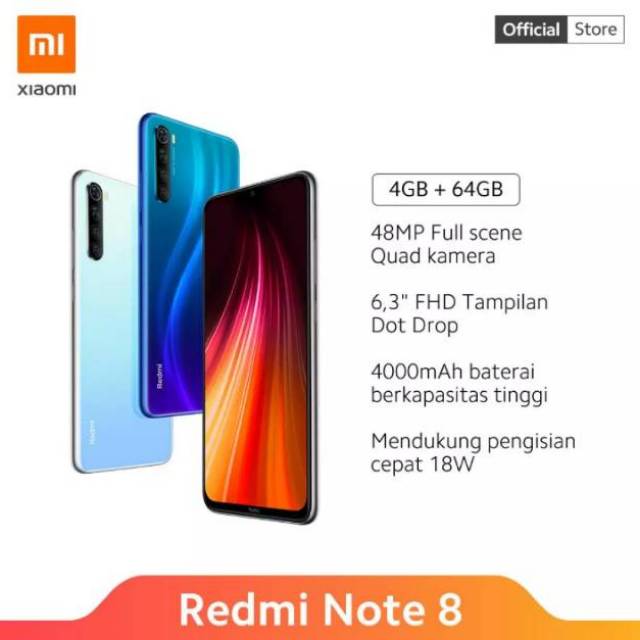 Xiaomi Note 8 RAM 4/64 GB Garansi resmi