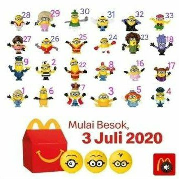 MINION HAPPY MEAL GOLD 7 SUPER REAR