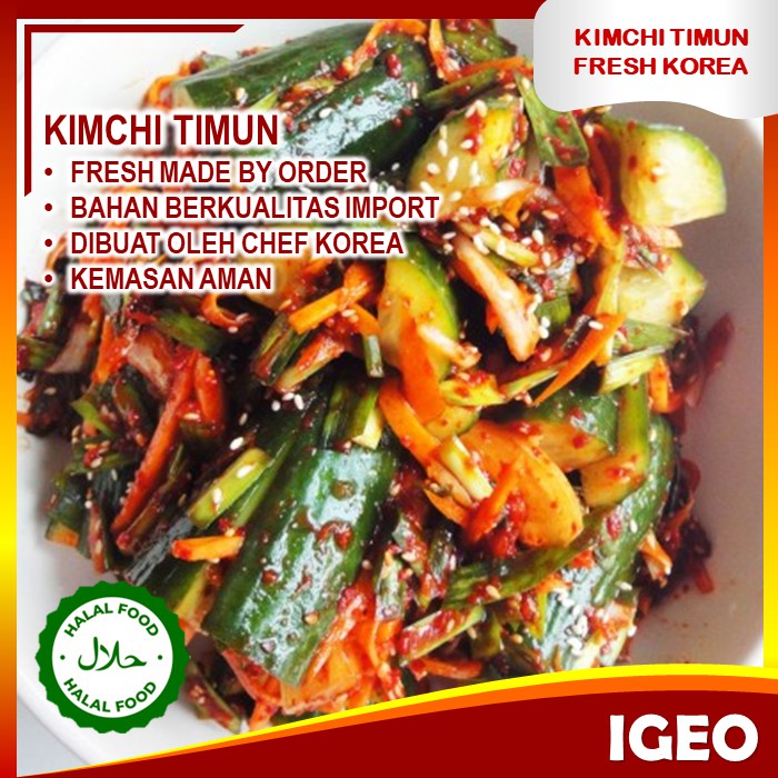 

Kimchi Timun Fresh Halal Asli Korea 1kg Makanan Instan Siap Saji Korea Enak Lezat