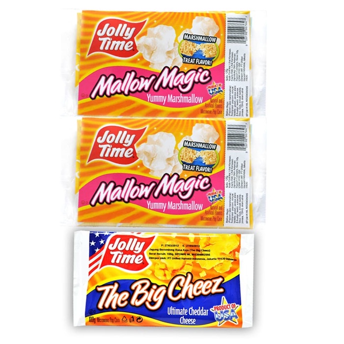 

INSTANT-CAMILAN- PAKET DUO MALLOW CHEEZ (2MM, 1TBC) - JOLLY TIME MIRCOWAVE POPCORN -CAMILAN-INSTANT.