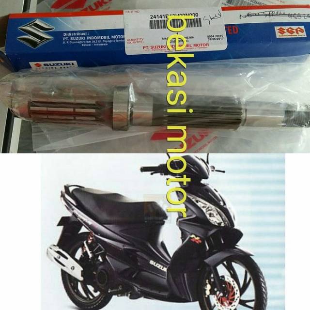 shaft drive as roda belakang suzuki skywave original 13H