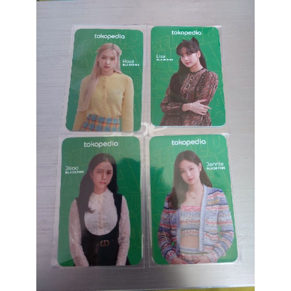 photocard blackpink lisa rose jisoo jennie official toko ijo