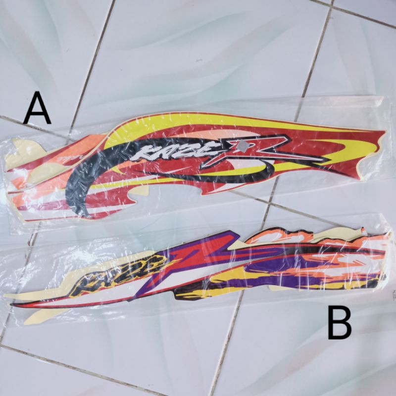 Striping Kaze R 2003 | sticker bodi motor kawasaki kaze r