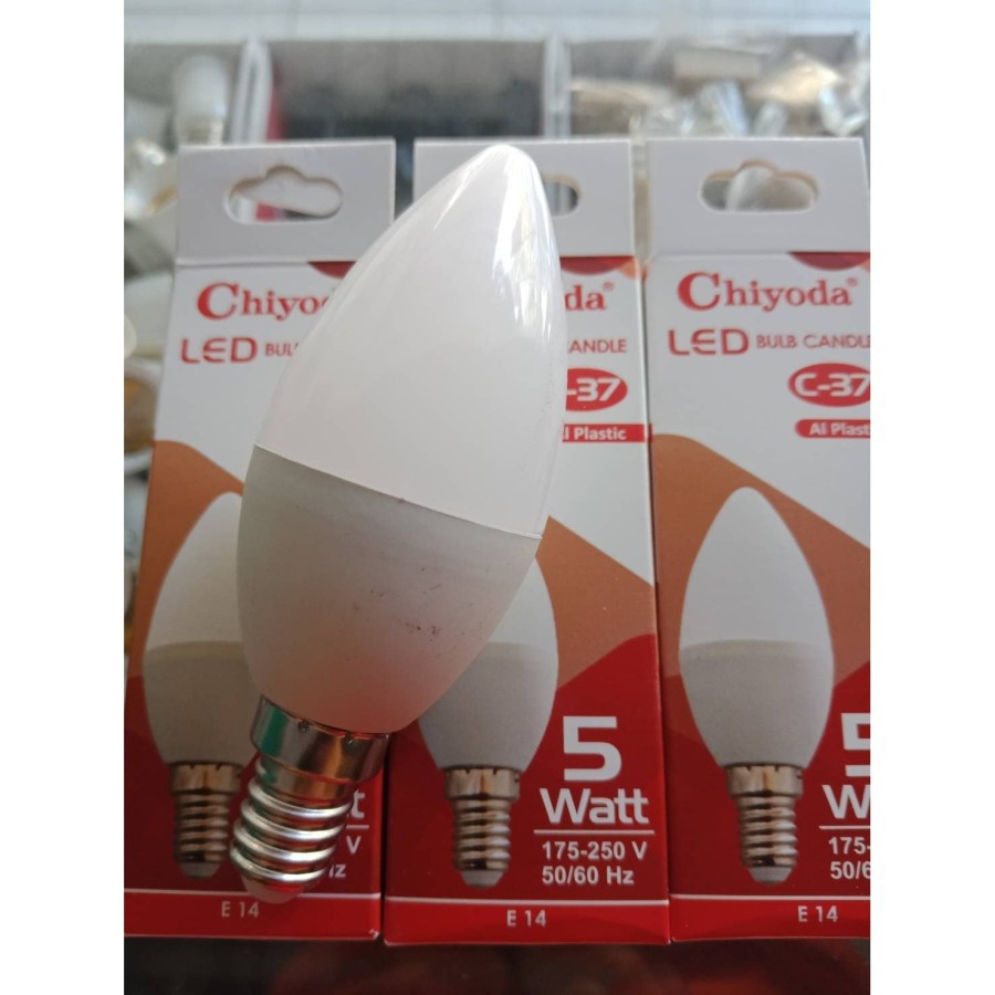 LAMPU CANDLE LED CHIYODA E14 LAMPU JANTUNG LED CHIYODA 5WATT WARMWHITE