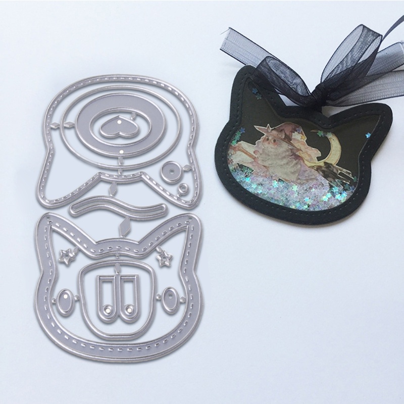 Siy Cetakan Stensil Cutting Dies Motif Botolbintang Bahan Metal Untuk Scrapbookcraft Diy