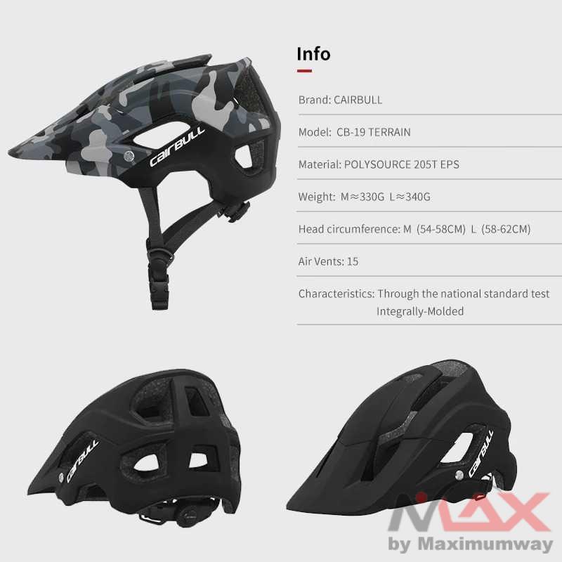 Cairbull Helm Sepeda Ultralight Cycling Bike Helmet - CB-19 Warna Hitam