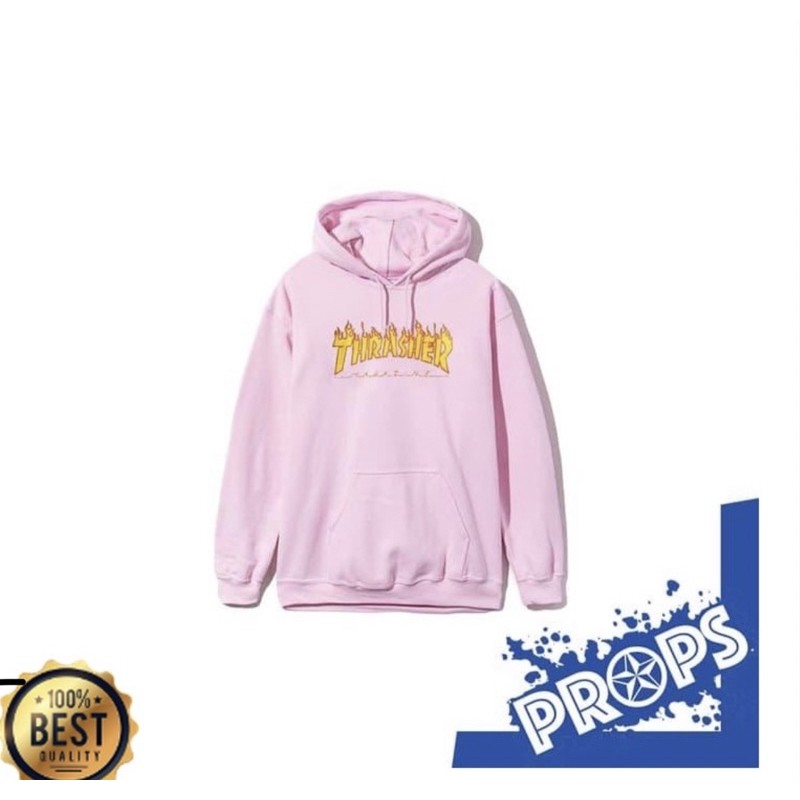 SWEATER HOODIE WANITA THRASHER FLAME / BISA COD / CNDSNEAKERS-1