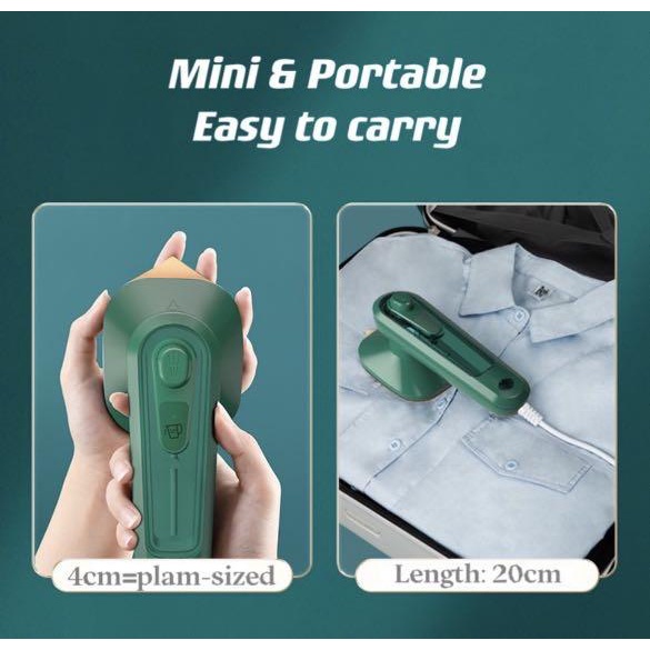 STRIKA UAP mini Travel 2 in 1 Setrika Uap Portable Kering Basah