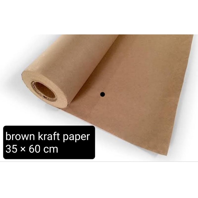 

brown kraft paper 35 x 60 cm harga per piece