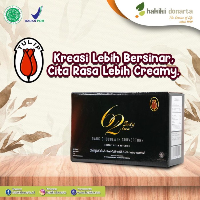 

Tulip Dark Couverture 62 1 Kg