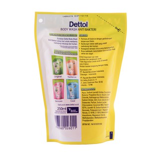 Dettol Sabun Mandi Cair Anti Bakteri Fresh 250 gr Refill