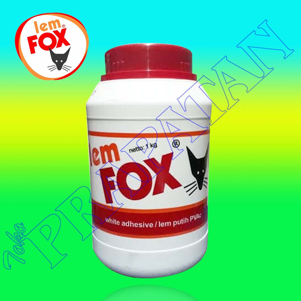 Lem Fox 1 kg Lem putih PVAc Shopee Indonesia