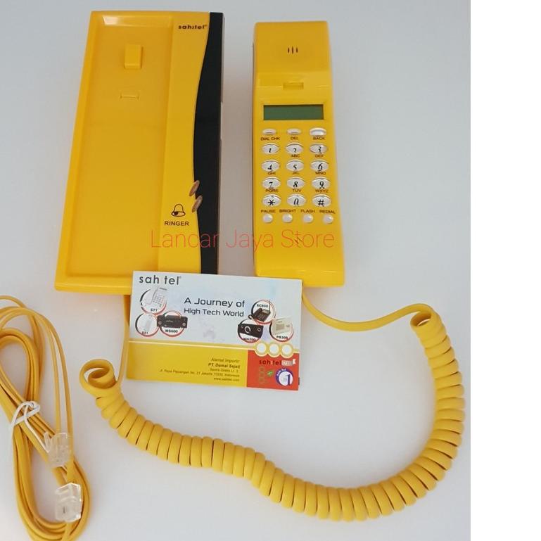 ❃ Telepon Gantung dinding / Telepon Rumah Tembok Praktis Sahitel S35 Y - Kuning ❅