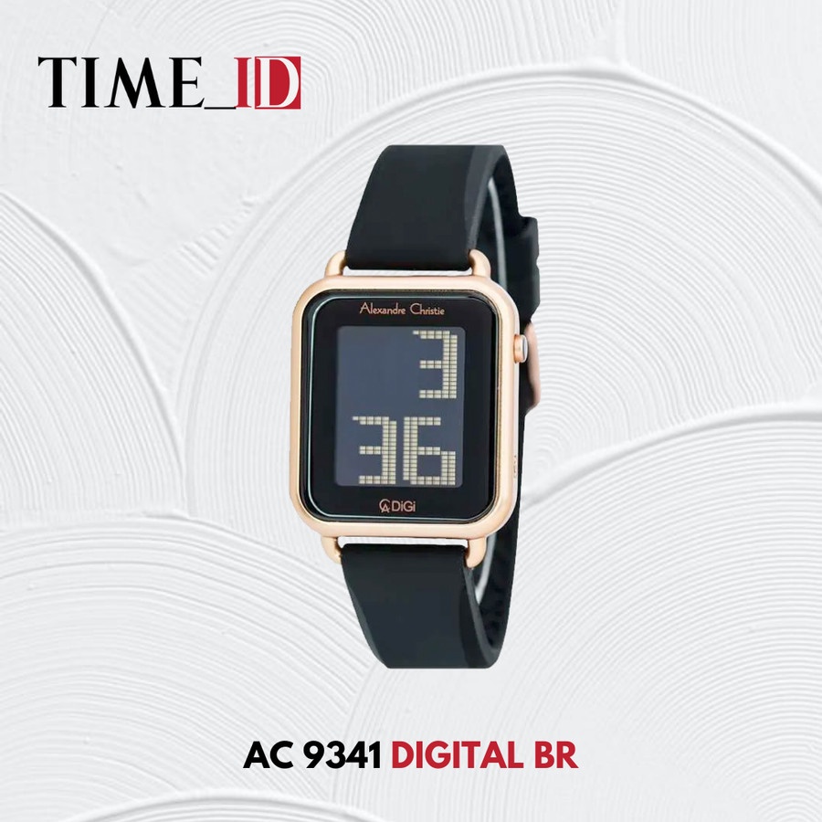 Jam Tangan Alexandre Christie AC 9341 DIGITAL Black Rosegold Unisex