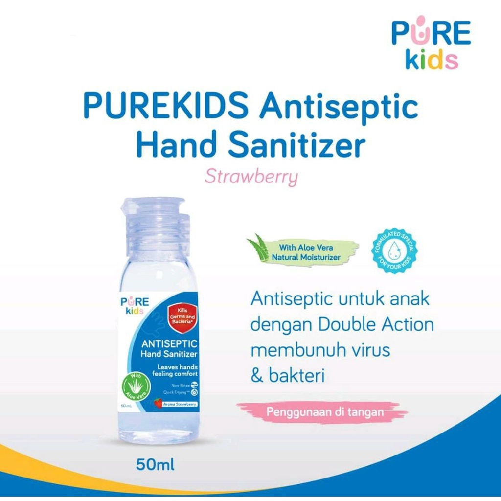 PURE KIDS ANTISEPTIC HAND SANITIZER 50ML / HAND SANITIZER / PURE KIDS