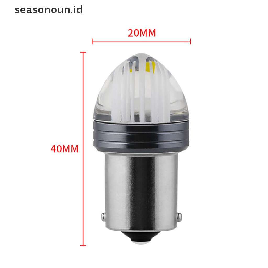 (seasonoun) Lampu LED 3D P21W 1156 BA15S P21 / 5W 1157 BAY15D Untuk Sein / Rem Mobil