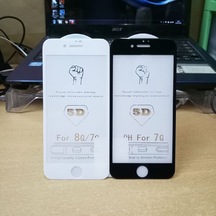 Tempered Glass Iphone 7/8/Iphone 6/6sFull 5D Anti Kaca Gores Pelindung Layar Anti Gores Belakang Kac