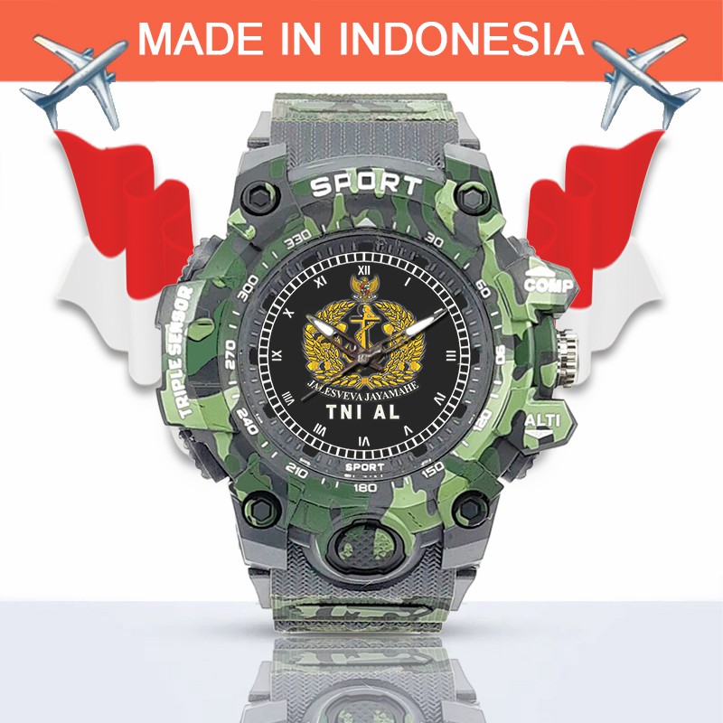 (SPECIAL EDITION) JAM TANGAN LOGO TNI-AL WATER RESISTANT NO.7
