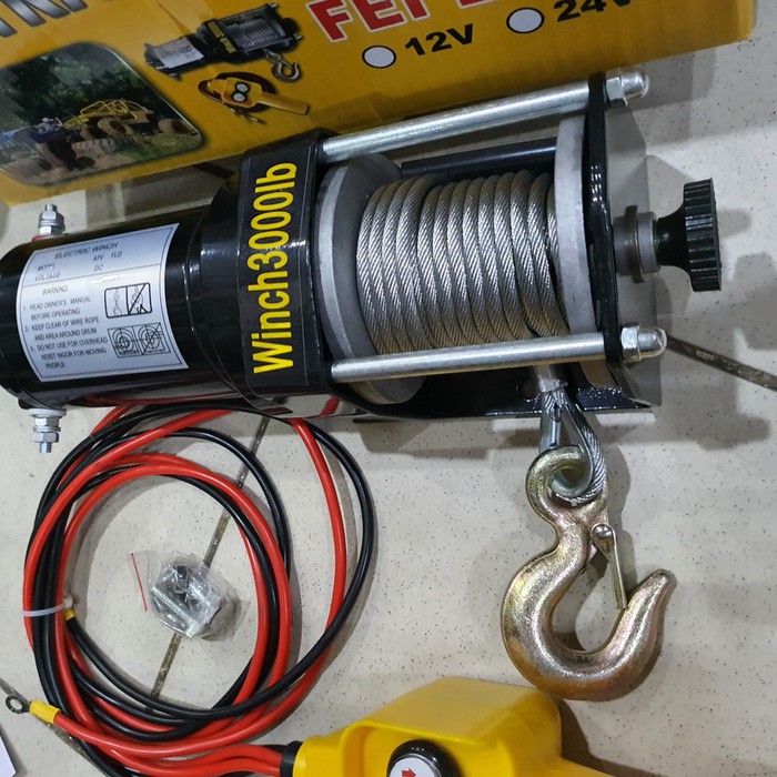 WINCH ATV HOIST 1500 KG ELECTRIC WINCH 3000 LBS