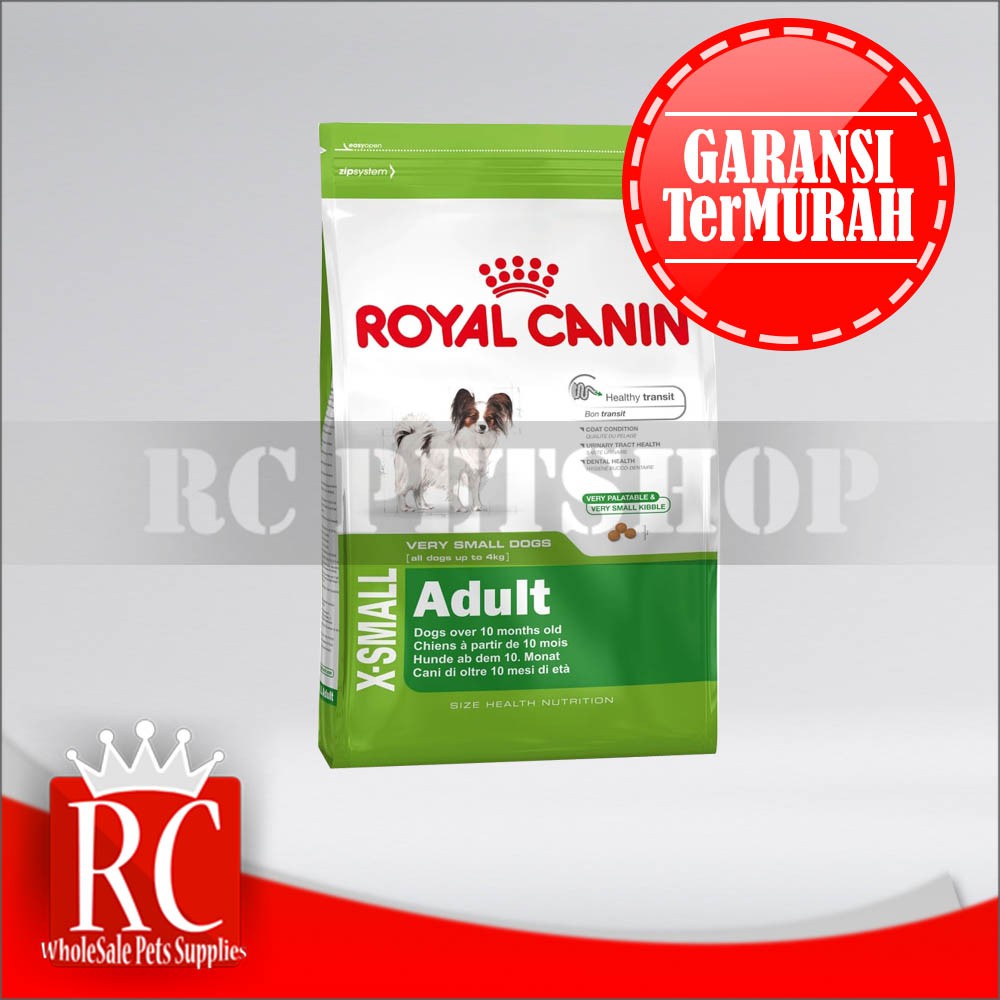 Makanan Anjing Ras MIni - Royal Canin XSmall Adult 1,5 KG