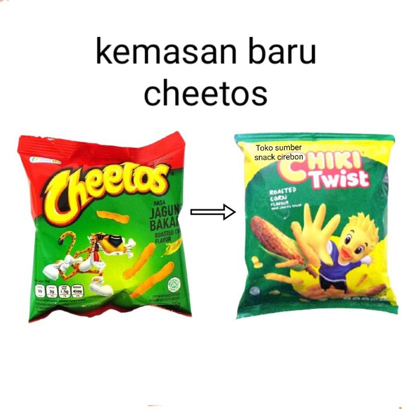

Cheetos chiki Twist perrtg (10 pch tiap pcs isi 22.5 gram)