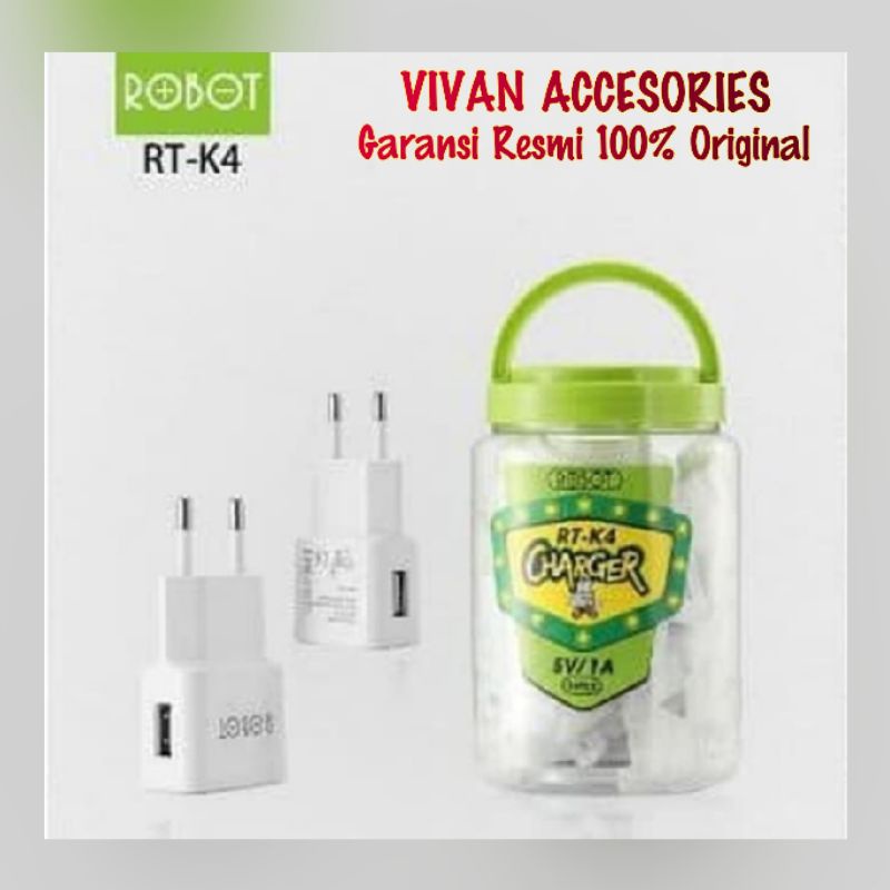 Robot RT-K4S Adapter Charger 5V/1A BATOK Per Pcs