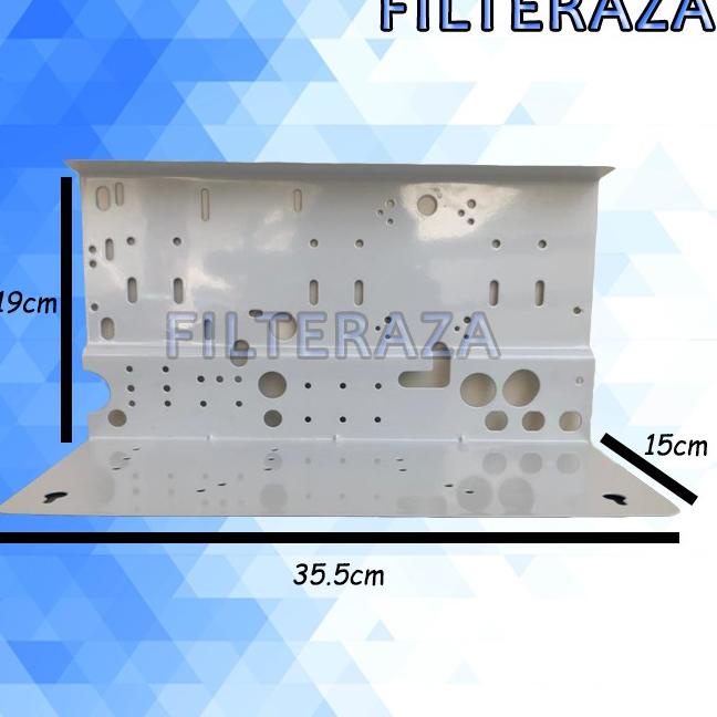 ➩ Hanging RO Steel Bracket Rangka Besi Mesin Reverse Osmosis 10 Inch (Diskon)