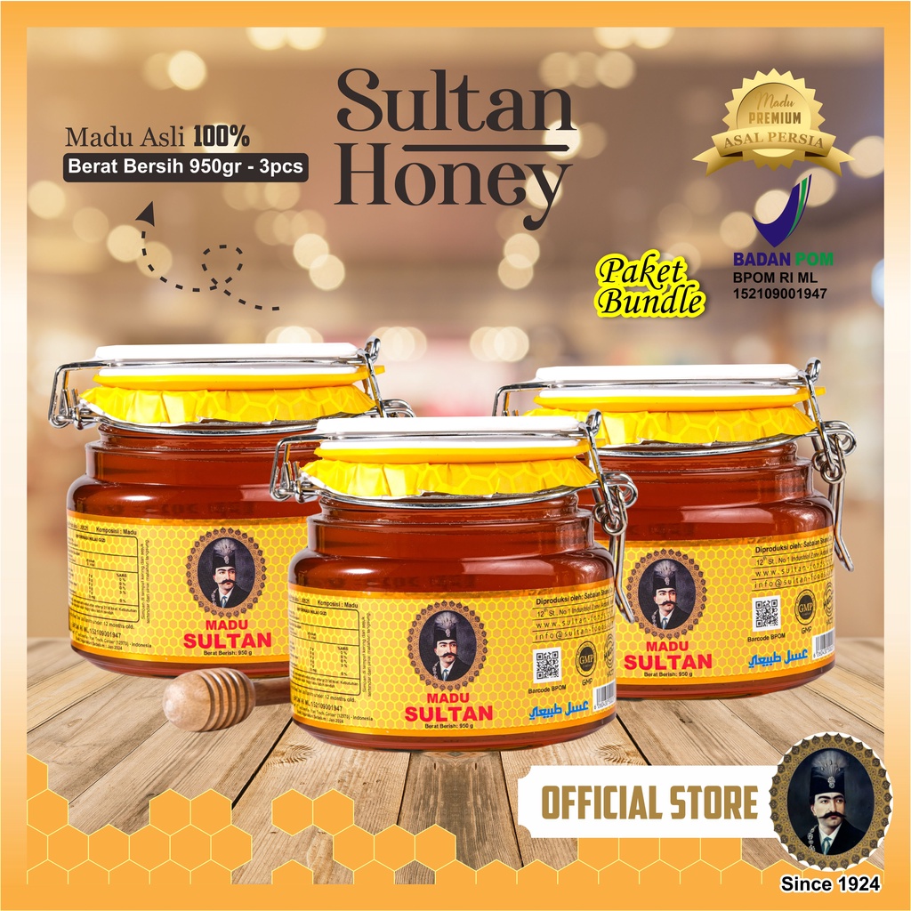

Sultan - Bundle Madu : 3 x 950 gr / Madu Original Iran / Madu Kawasan Dingin Gunung Sabalan Iran