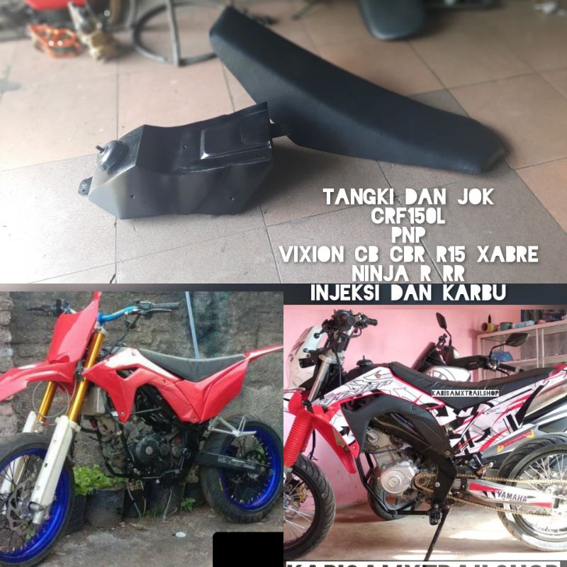 tangki jok crf150 pnp klx vixion cb cbr injeksi atau karbu