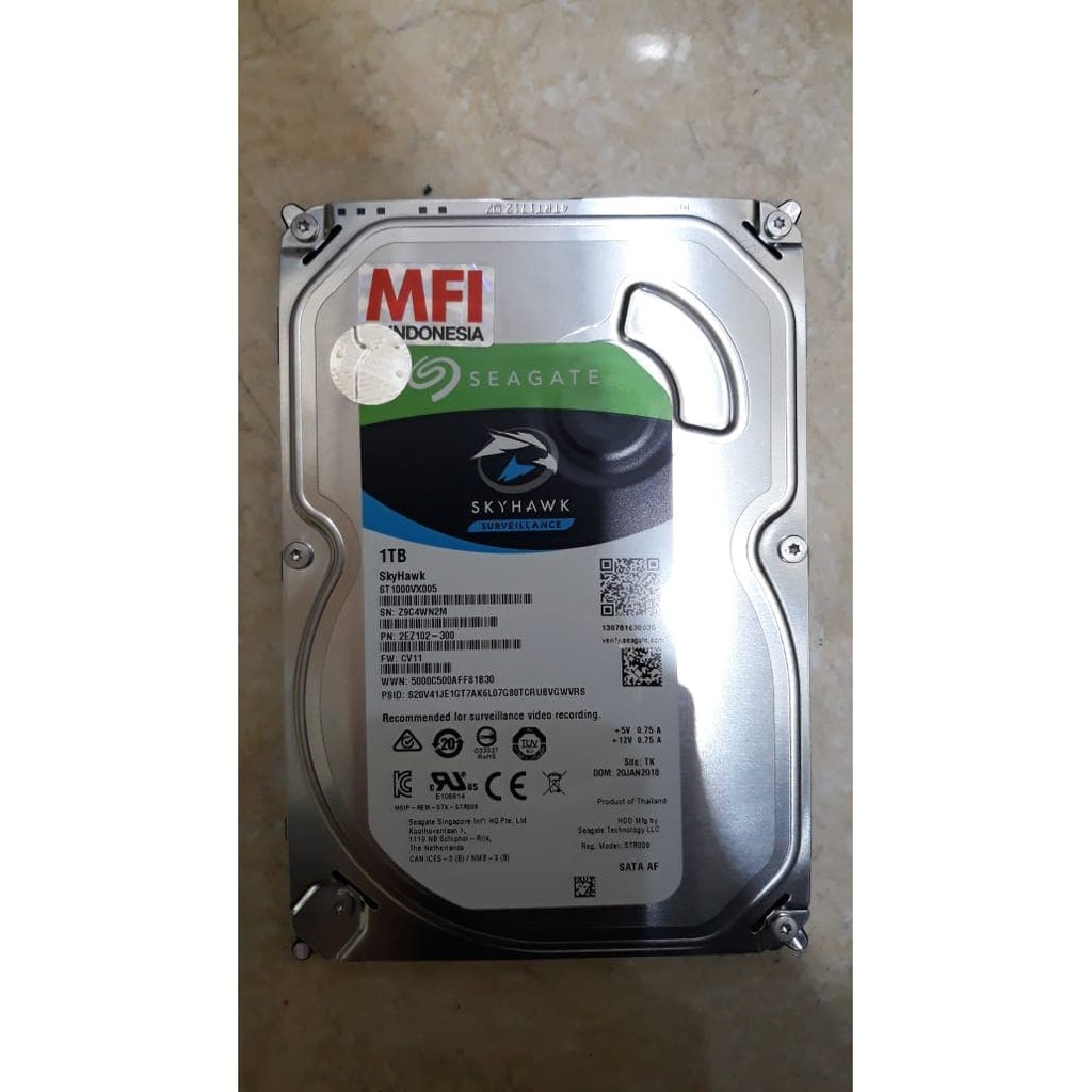 Harddisk 1TB Seagate Skyhawk Surveillance CCTV