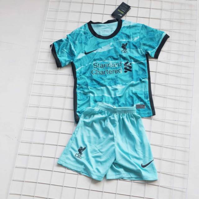 Jersey Bola Official Kids Anak Liverpool Away 2020 2021 Grade Ori