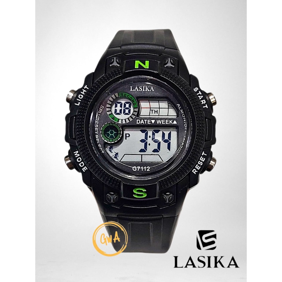 Jam Tangan Anak Lasika digital sport cewek cowok G7112 G7115 fashion water resistant/anti air