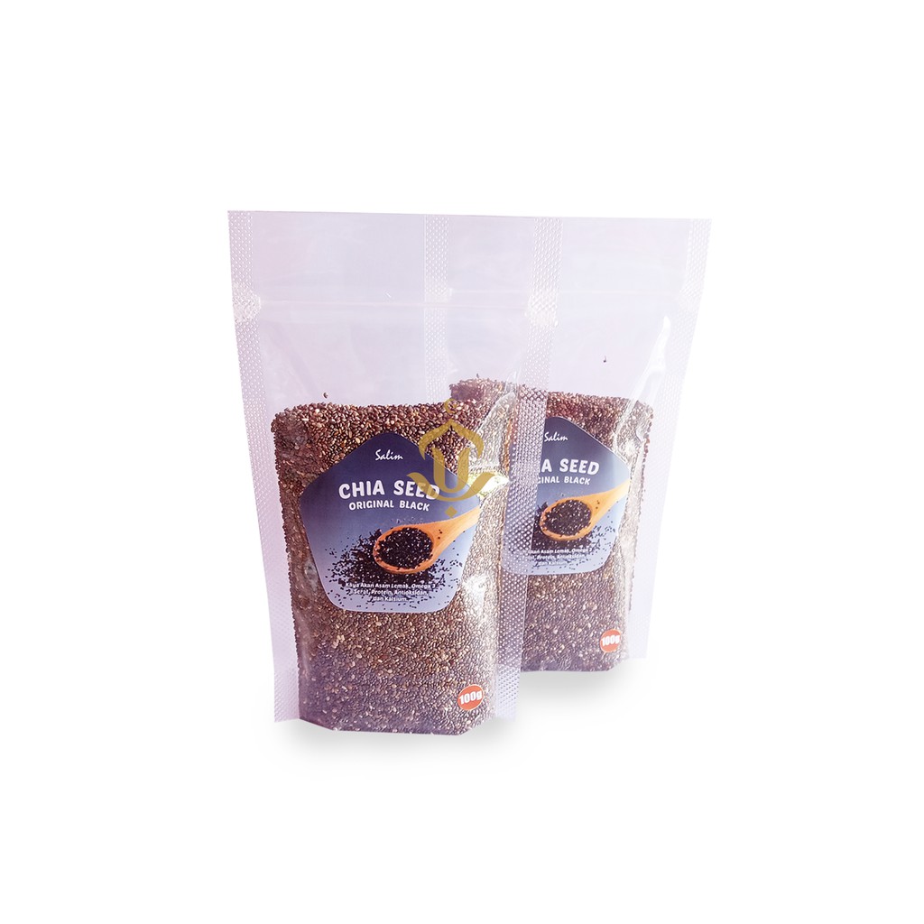 

Organic Black Chia Seed Salim Healthy Food 250 gram 100 gram