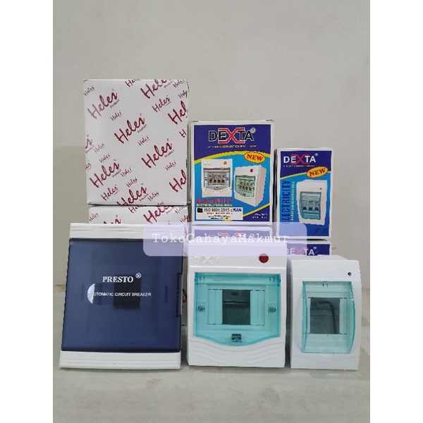 Box MCB 1-4 Group + Lampu &amp; Penutup IB/OB / Fuse Box Dexta/Presto