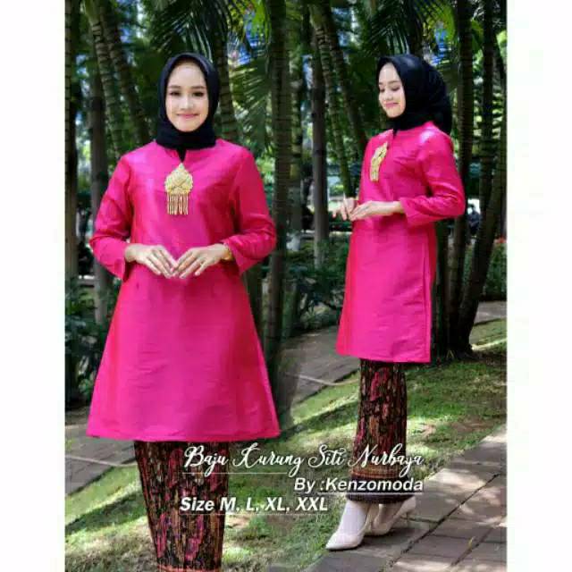 Realpic Stelan kurung shanghai + rok plisket original butik