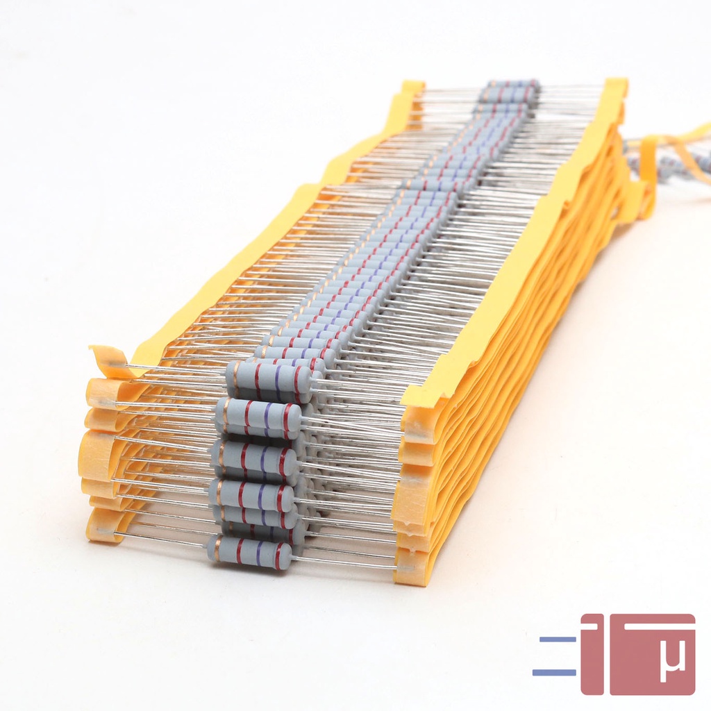 Resistor 2K7 2.7K 2W Metal Oxide 5% Taiwan Kaki Tembaga