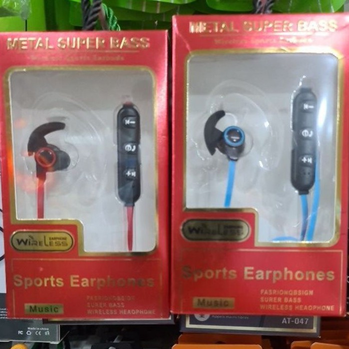 Handsfree Headset Wireless Metal Sport