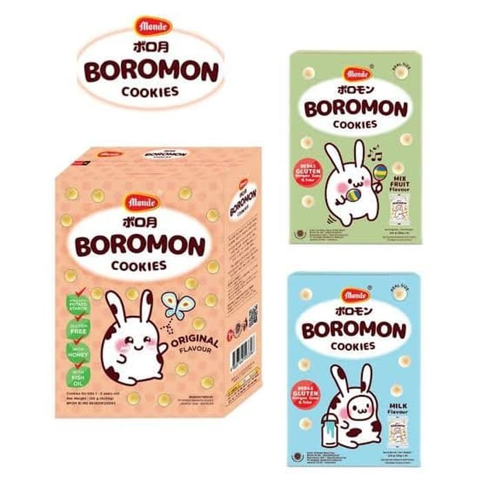 

Star Seller Monde Boromon Cookies 120g - milk Lezat