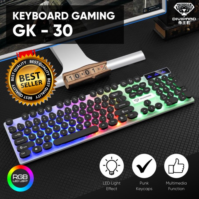 Gaming Keyboard Divipard GK-30 Kabel USB 2.0 Plus LED Plus Numeric