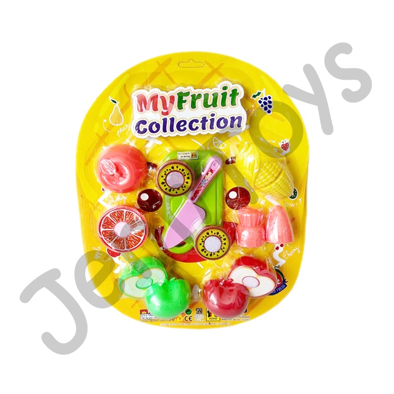 JennToys - Mainan Plastik Anak Potong Buah Sayur Masak Dapur - MY FRUIT COLLECTION