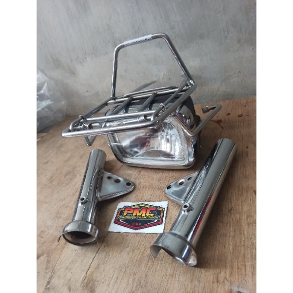 Jual Paket Murah Reflektor Honda Win Tahun Tua Rak Jepit Depan Dan Kupingan Lampu Shopee Indonesia