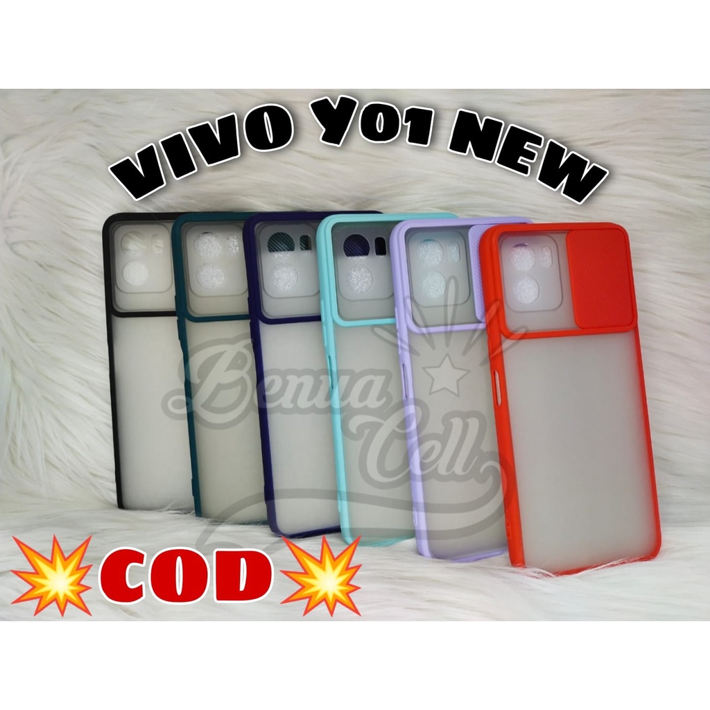 VIVO Y01 CASE SLIDE PROTECTION KAMERA SOFTCASE SLIDING PROTECT KAMERA VIVO Y01 NEW - BC