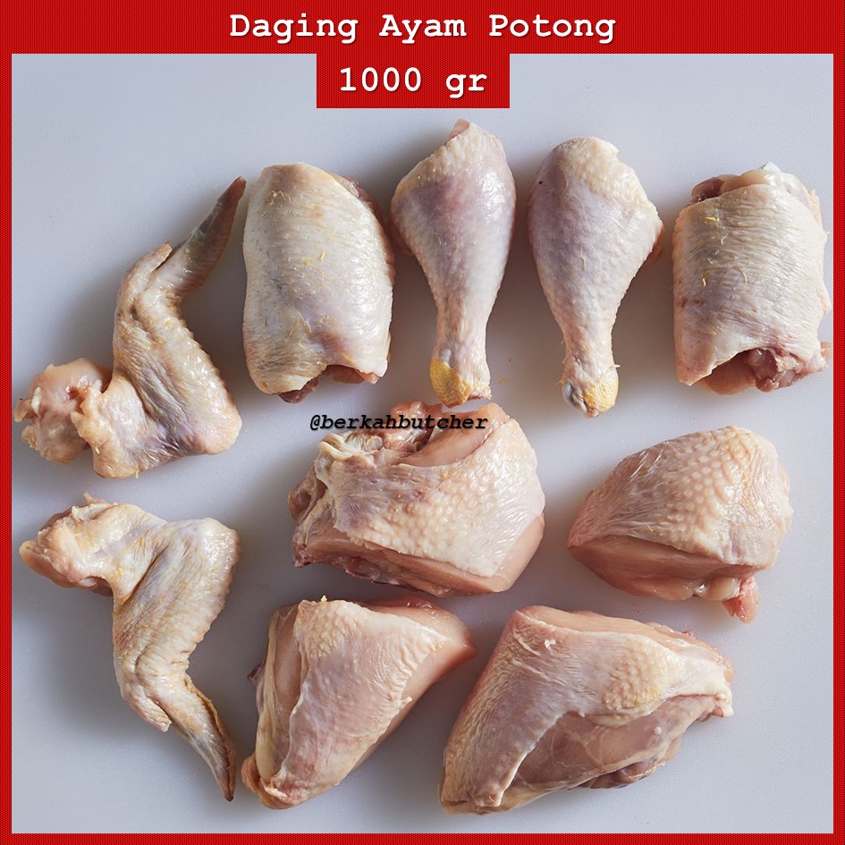 Daging Ayam Potong 1000 gr - Berkah Butcher