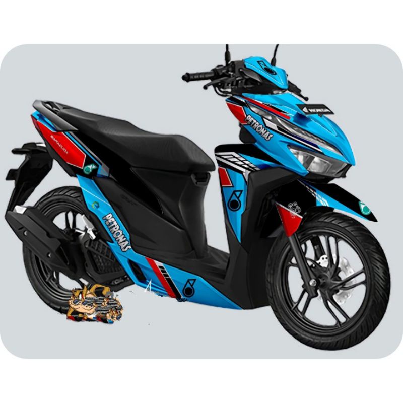 DECAL STICKER FULL BODY HONDA VARIO NEW 125/150 MOTIF PETRONAS TERBARU