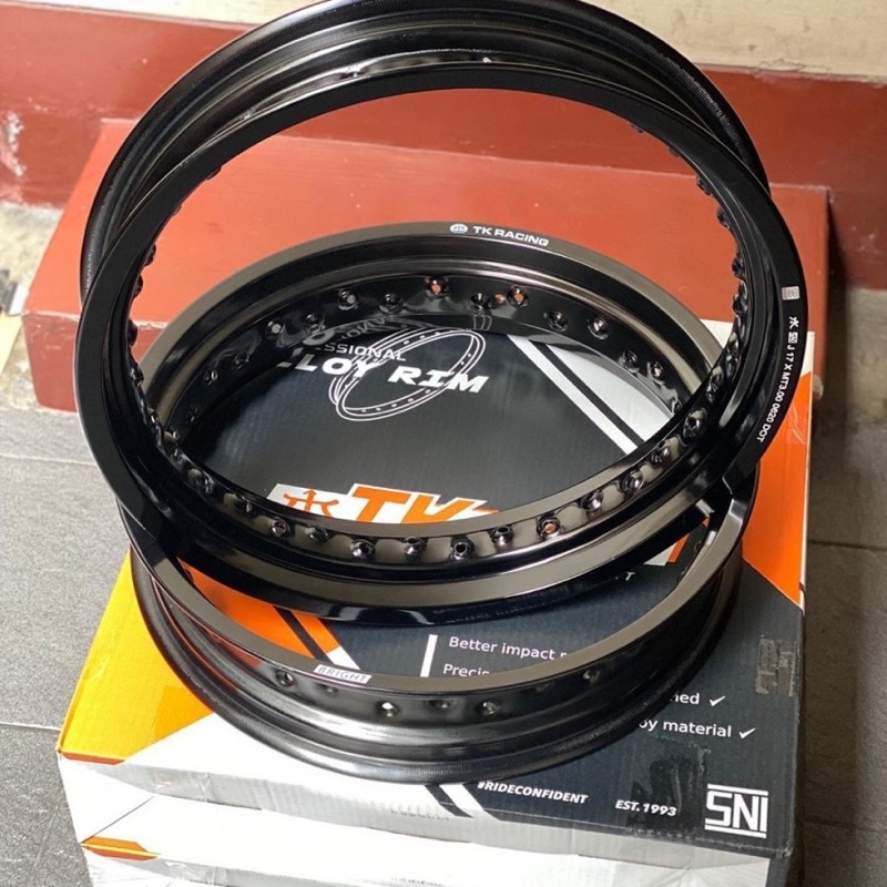 VELG TK RACING RING 17 300 350 HOLE 36 BLACK KLX CRF WR SUPERMOTO