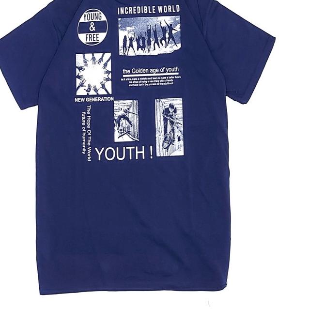 ➽ kaos pria/YOUNG AND FREE/kaos hitam/1 ☊