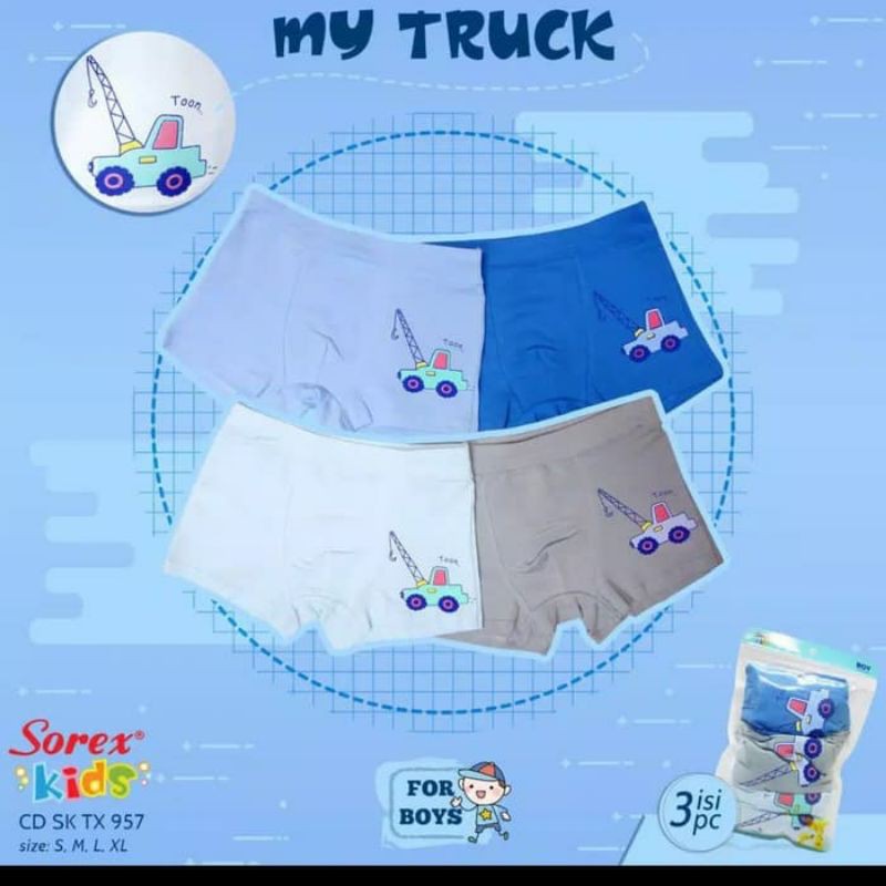 CELANA DALAM ANAK COWOK BOXER UKURAN L# HARGA 1PC #TX957